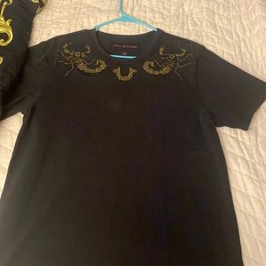 True religion shirt, bead detail, medium
